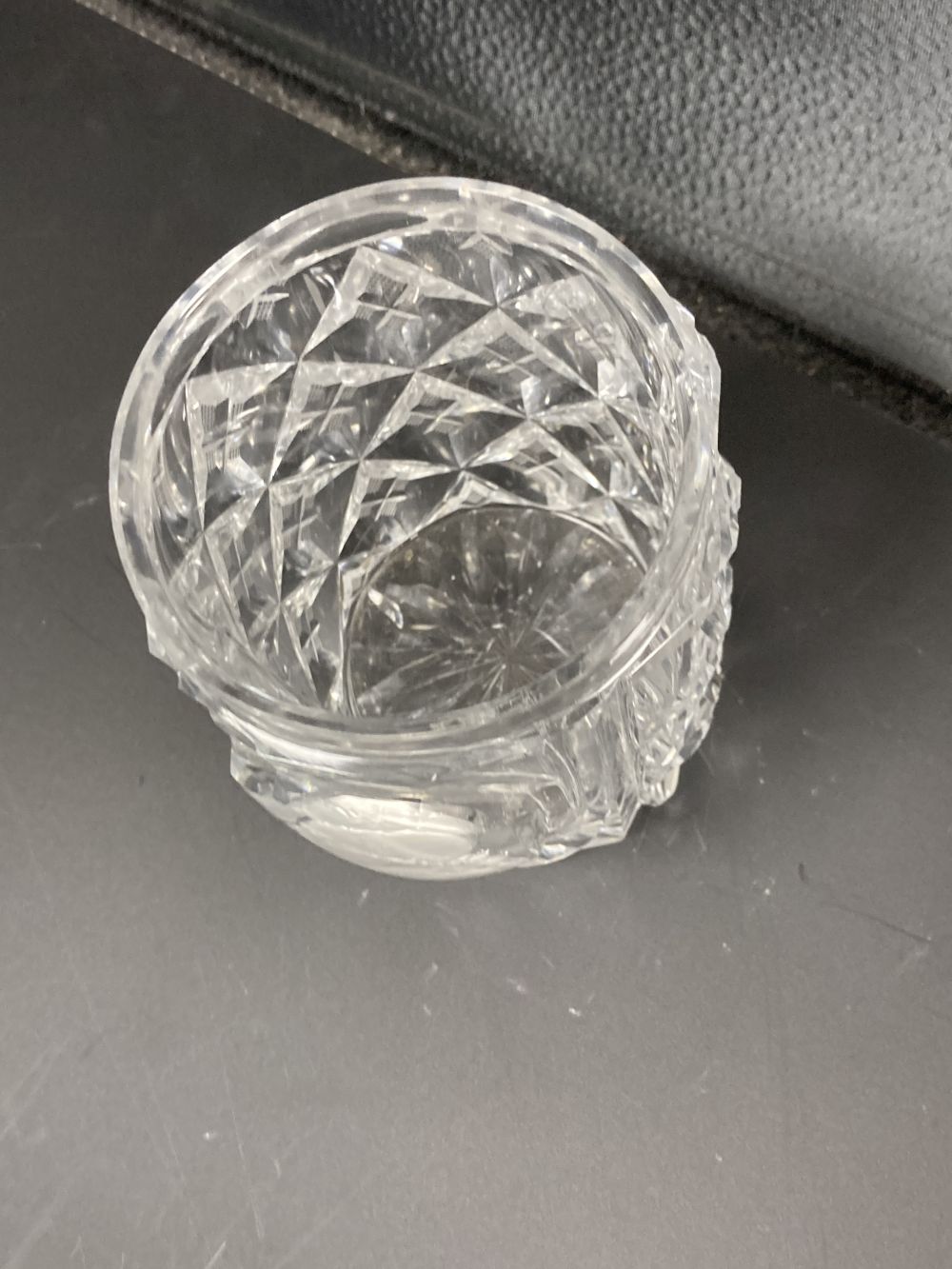 A French Pope Pius ninth sulphide cut glass beaker, mid 19th century, 11.5cm high